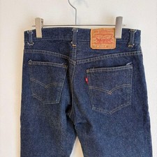  VINTAGE 1960S Levi's 502 BIG E Dark Navy Denim Pants W34 Excellent condition