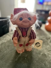 Vintage 1977 DAM Troll – Large Elf Outfit – Rare Old-Man -Original Tag – Denmark