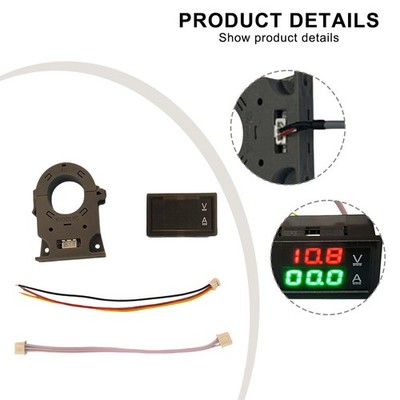 Dual Display wasserdichtes Amperemeter und Voltmeter für zuverlässige Messunge