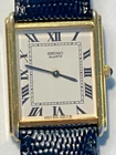 Gorgeous Vintage Seiko Tank Quartz Gold Tone Dress Watch 2620 0150R NEW BAND/BAT