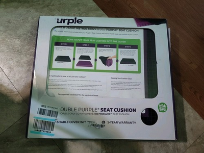 #ad #ad Purple Double Seat Cushion Pressure Reducing Grid Designed‼️ OPEN BOX ‼️ $87.00