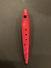 Vintage  The Swanson Tonette Red Plastic Flute Toy Made In USA