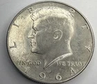 1964 D SILVER KENNEDY HALF DOLLAR M42
