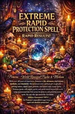Powerful Ancient Protection Spell Customized by World Renowned Enchantress Magic