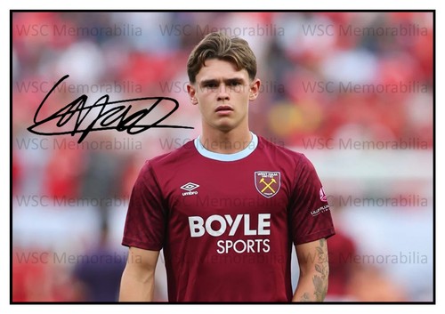 12399. Lewis Orford Signed Pictures (A4 Prints) West Ham United Stevenage