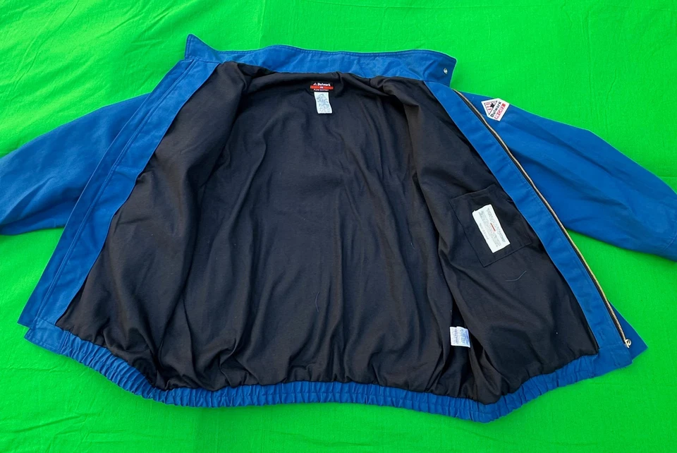 Bulwark FR Flame Resistant Men's Blue Jacket Size 4XL-RG. - Image 4 of 4