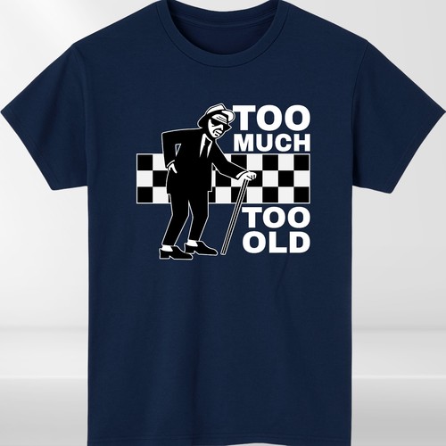 Too Much Too Old T-Shirt Ska 2 Tone Records Music Retro Top Tee - Picture 11 of 19