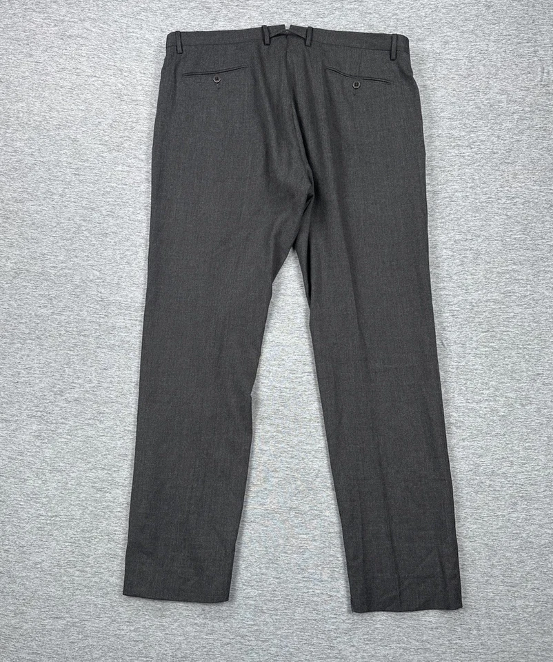 Pantalones Zanella Loro Piana Hombre 38x32 Gris Lana Ciudad Oficina Pantalones Hechos en Italia Foto 2 de 4