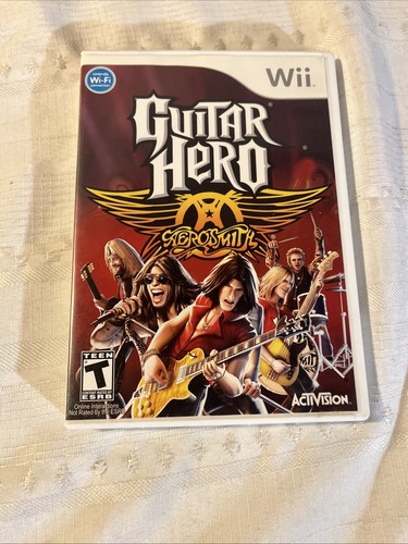 Guitar Hero Wii Controller Gibson Les Paul & Guitar Hero Aerosmith CIB Wii Teste - Picture 6 of 7