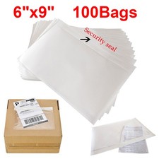 100 6"x9" Clear Packing List Invoice Pouch Adhesive Shipping Mailing Envelopes