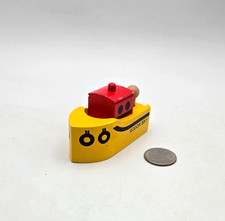 Thomas Tank  Friends Wooden Railway Train - Sodor Bay Tug Boat - GUC - Tugboat