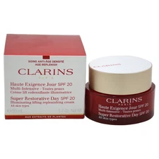 Clarins Super Restorative Day Cream SPF 20  All Skin Types 1.6oz 50ml (6100)