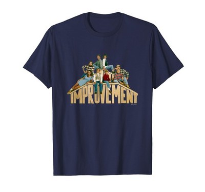 Home Improvement Iconic Epic Retro Group Shot Chest Poster Medium, Navy Blue 