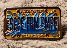 New! Busch Gardens Williamsburg Escpe Frm Pmpei License Plate Pin 