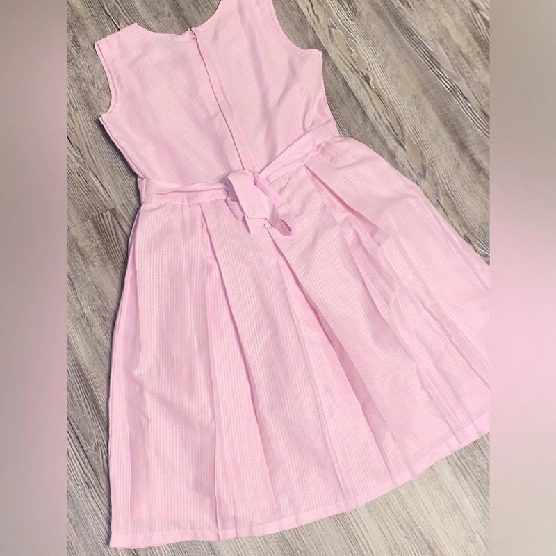 EUC VINTAGE Girls Dress Sweet Pink Bow Back 8