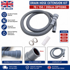 Universal Washing Machine Dishwasher Drain Waste Hose Extension Pipe Kit Tool