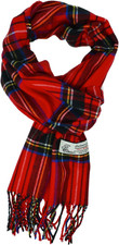 Scottish Stewart Tartan Plaid Luxurious Winter Scarf Soft Cashmere Feel 72"x12"