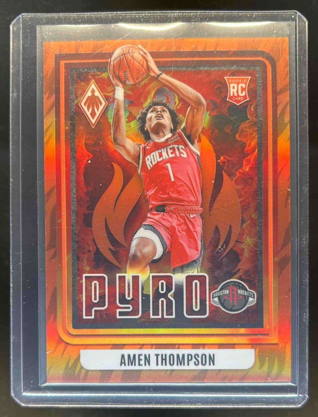 2023-24 Phoenix Amen Thompson Pyro RC Rookie #21 Rockets