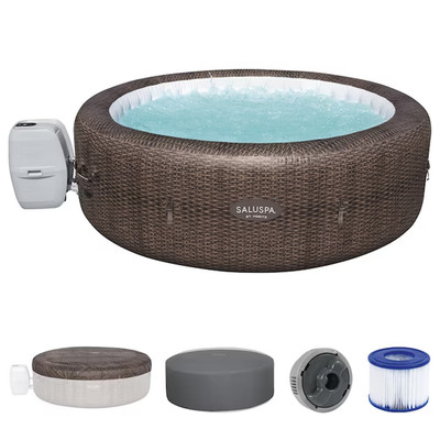 Bestway SaluSpa St Moritz AirJet Inflatable Hot Tub w EnergySense Cover