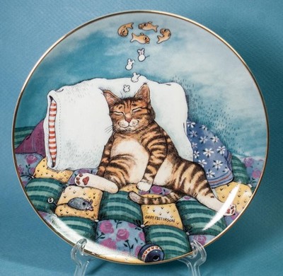 Danbury Mint Comical Cats Cat Nap Collector Plate F3496 Gary Patterson LE COA