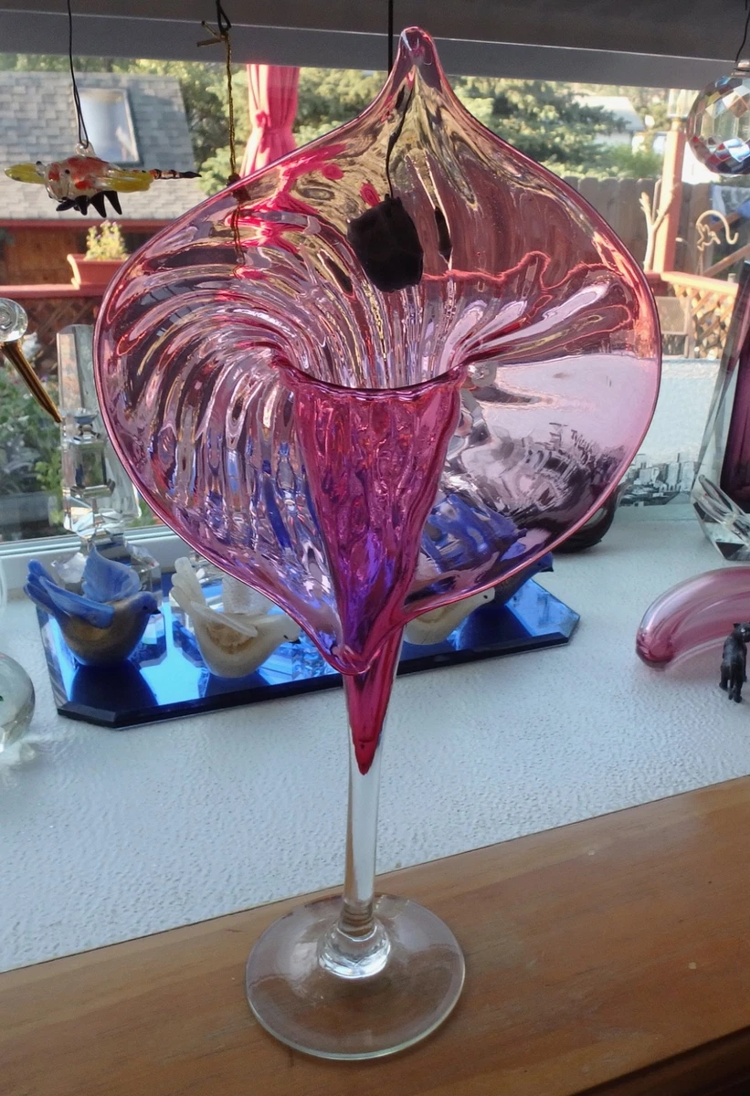 Jack In The Pulpit Vase In Fenton Art Glass for sale | eBay