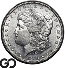 1879-S 7TF Morgan Silver Dollar, 7 Tail Feather, Rev of '78, Choice AU++/Unc