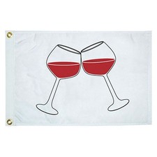 Taylor Made 12" x 18" Nylon "Wine Glasses" Flag