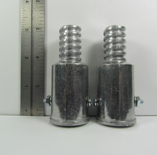 2 pcs  Metal Threaded Pole Tip For 1 Poles (B...