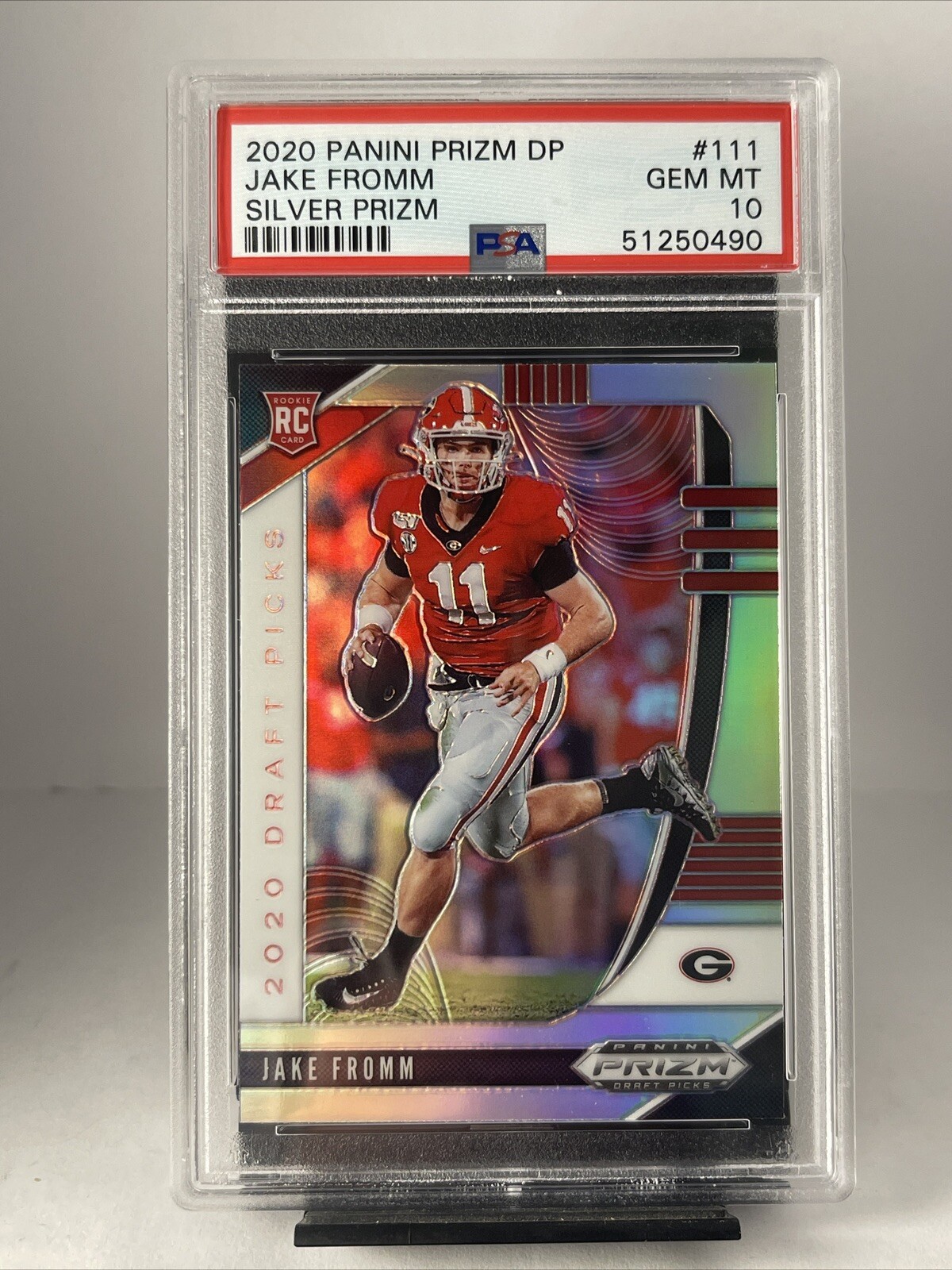 Jake Fromm Panini Prizm Draft Picks #111 Silver
