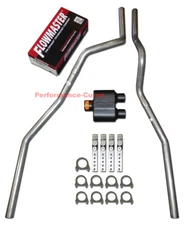 04 - 08 Ford F150 Truck Mandrel Bent Dual Exhaust w/ Flowmaster Super 10 Muffler