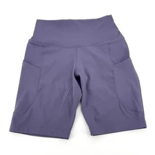 Nike Dri-FIT One FZ6758-509 High-Waisted 8" Tight Fit Biker Shorts Daybreak Sz L