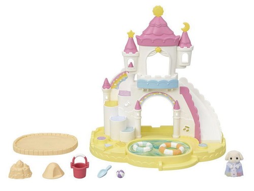 Ensemble piscine bac à sable pour poupée Sylvanian Families château / Calico Critters New Japan - Photo 11/12