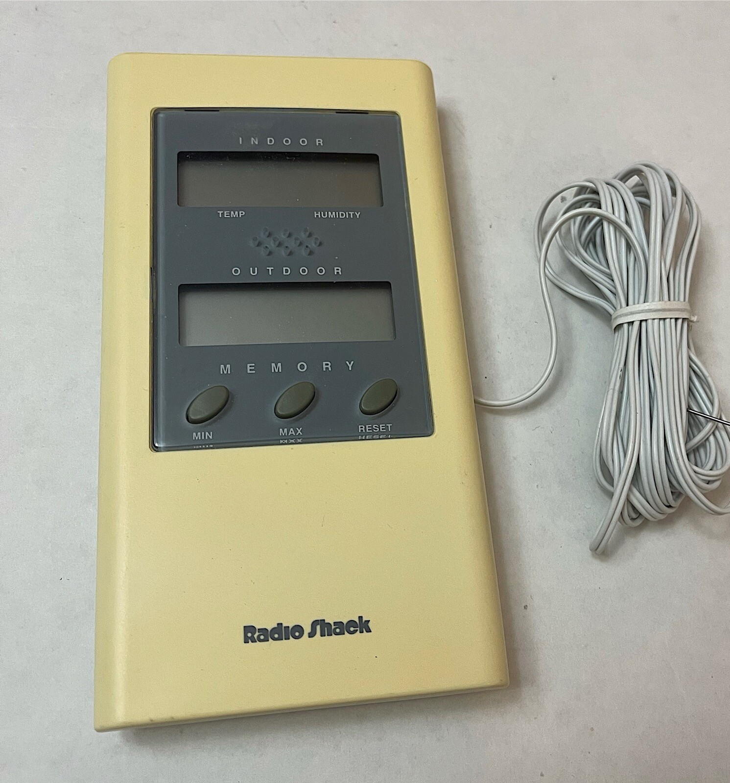Radio Shack No. 63867 LCD Indoor Outdoor Thermometer Hygrometer Vintage eBay