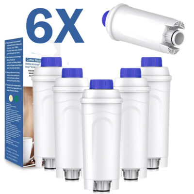6x Ersatz für DeLonghi Wasserfilter Für Magnifica Evo & S, Primadonna, Eletta