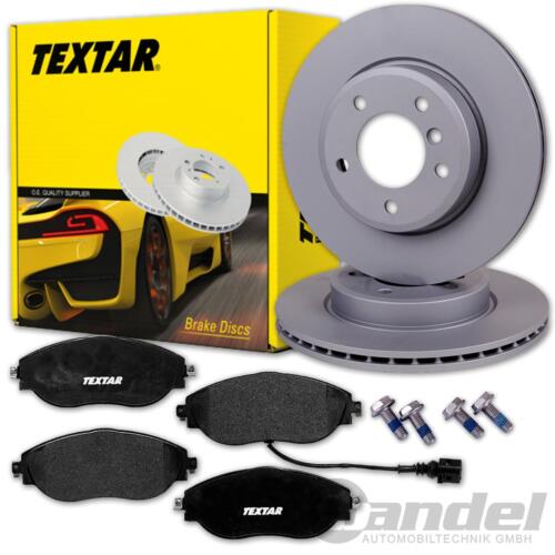 TEXTAR BRAKE DISCS 340 mm + front coverings for VW TIGUAN KODIAQ TARRACO AUDI Q3 - Picture 1 of 5