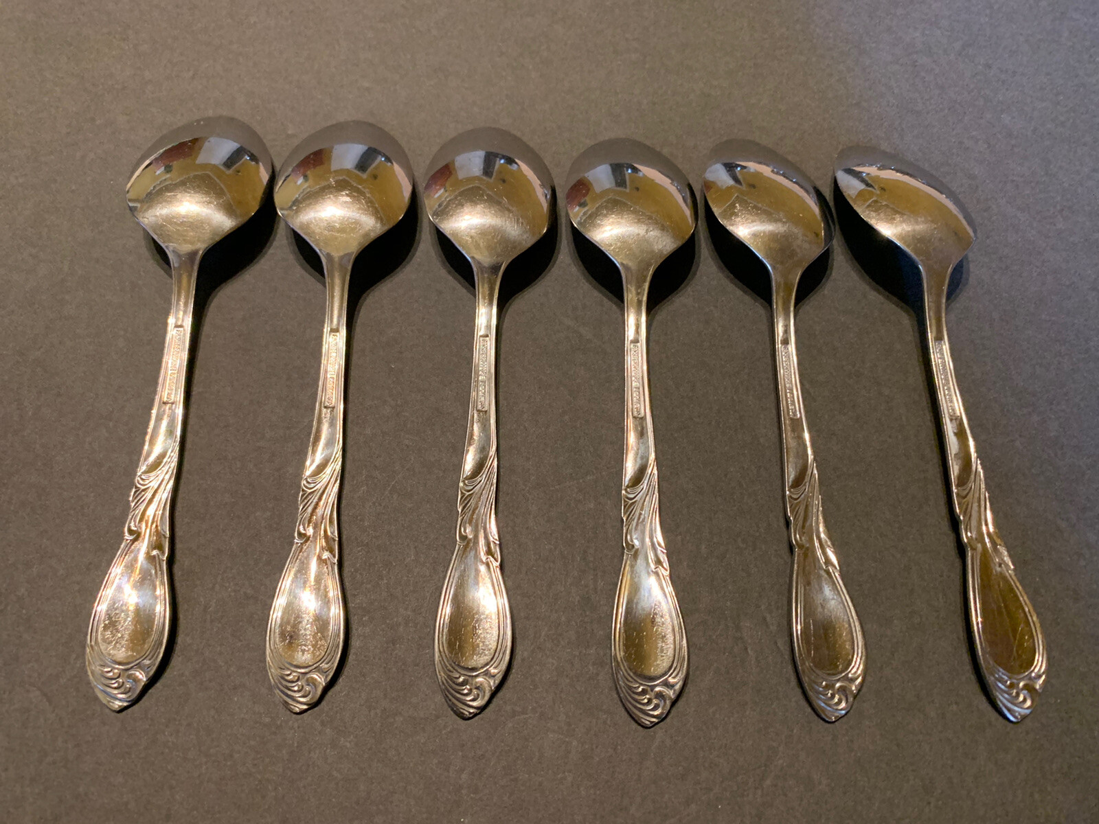 6 Farberware Majestic Oval Soup/Place Spoons Indonesia FREE SHIPPING eBay