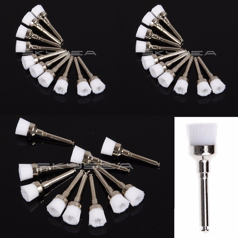 200 Brosses De Polissage Dentaire Latch-Type En Nylon - Modèle RA, Multicolores, Pour Prothèses Et Laboratoires