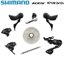 Shimano 105 R7100/R7120 2x12 24-Speed Road Hydraulic Groupset W/O Crank BB 6Pcs