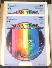 STAR TREK THE MOTION PICTURE RCA SELECTAVISION VIDEO DISC SET/2 DISKS 1 And 2