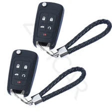 2 Replacement For Chevy Camaro Cruze Equinox Malibu Remote Key Fob 5b Shell Case