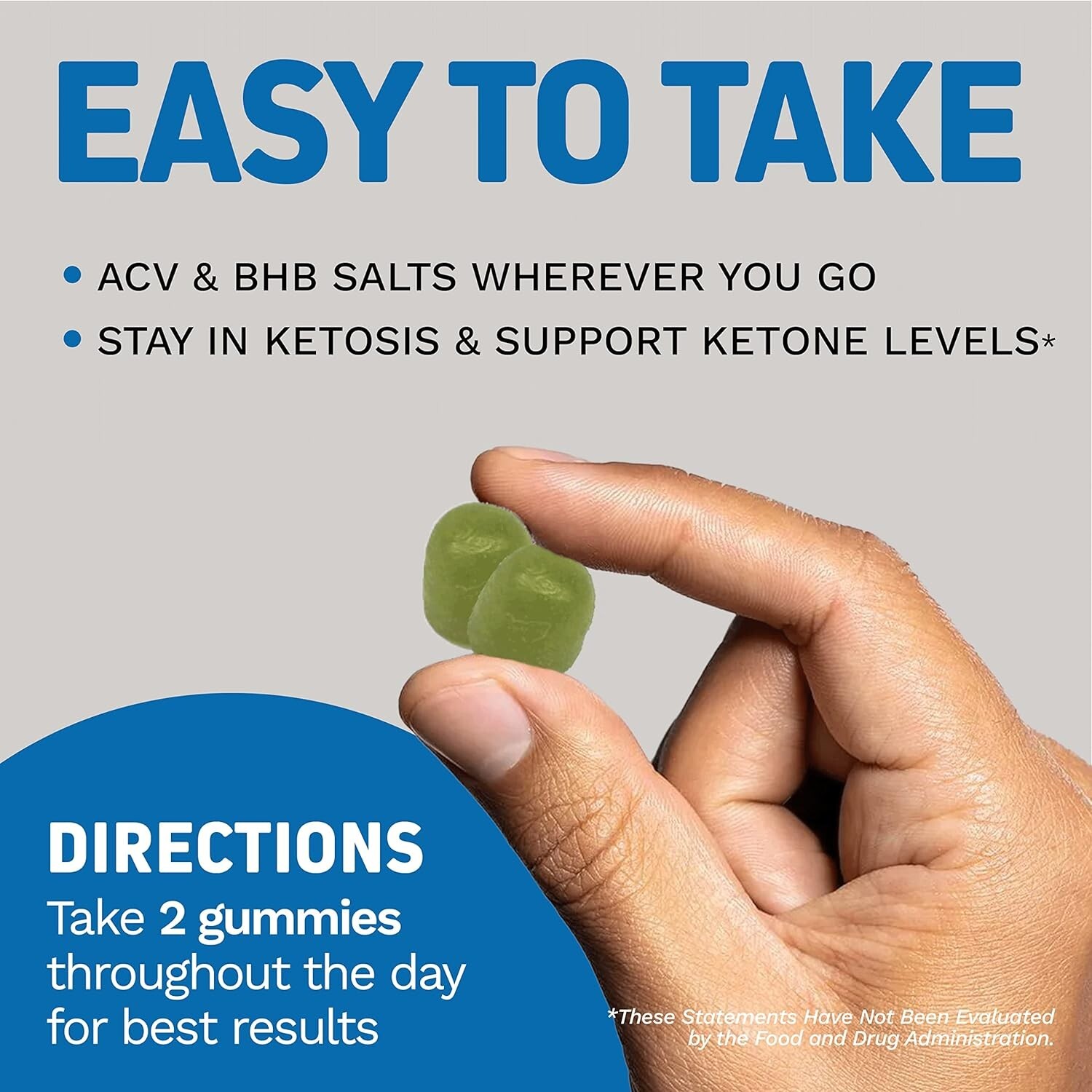 2 Pack Herbtonics Keto Apple Cider Vinegar Gummies Digestion & Detox