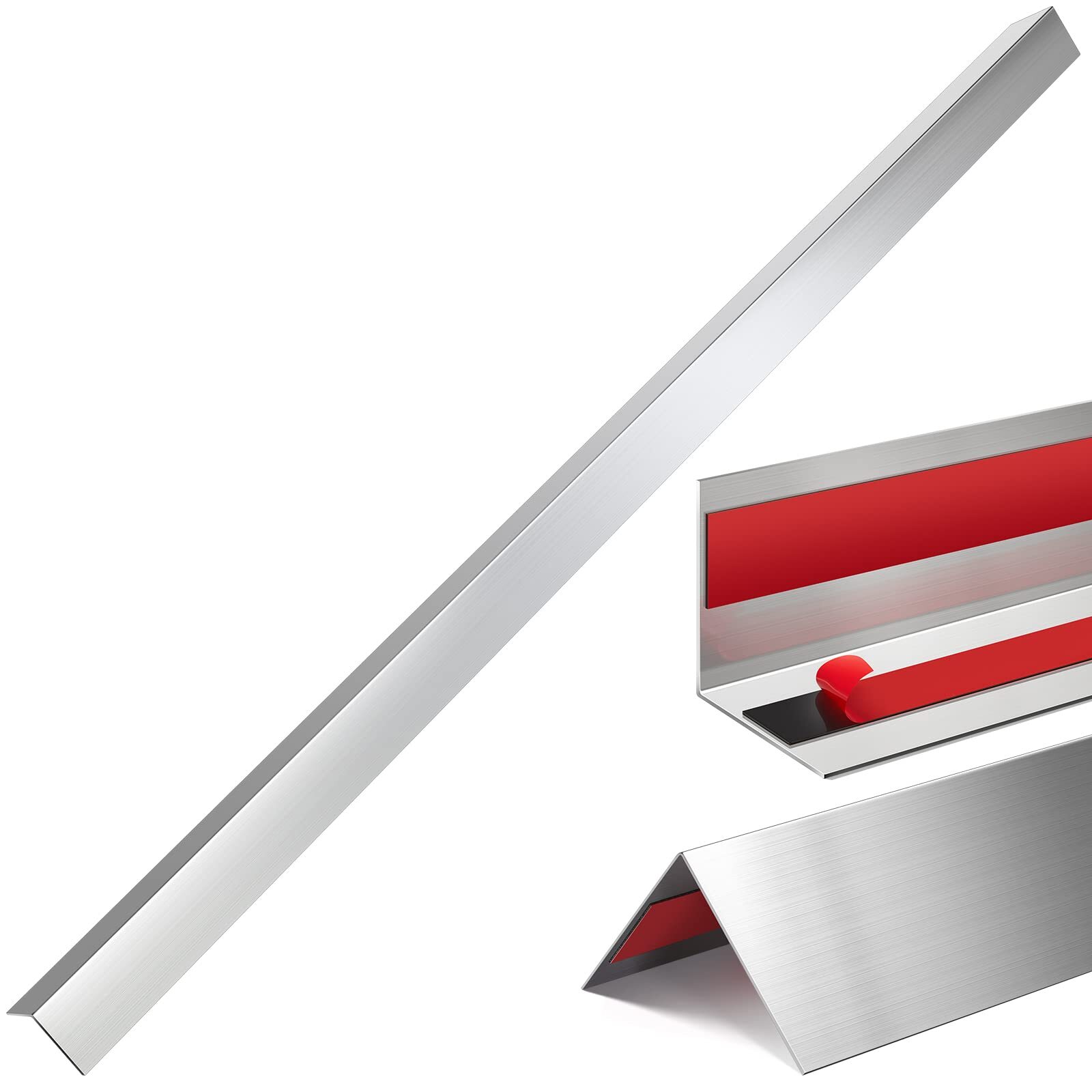 5 Pieces Stainless Steel Corner Guards Corner Protector Metal Wall Corner Gua...