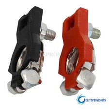 2x Positive Negative Release Disconnect Car Battery Terminal Clamp Connectors US