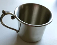 Lenox Kirk Stieff Pewter Child Cup Mug  Unused Vintage Collectible