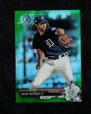 2017 BOWMAN CHROME ADAM RAVENELLE #BCP189 ROOKIE GREEN REFRACTOR 93/99 TIGERS