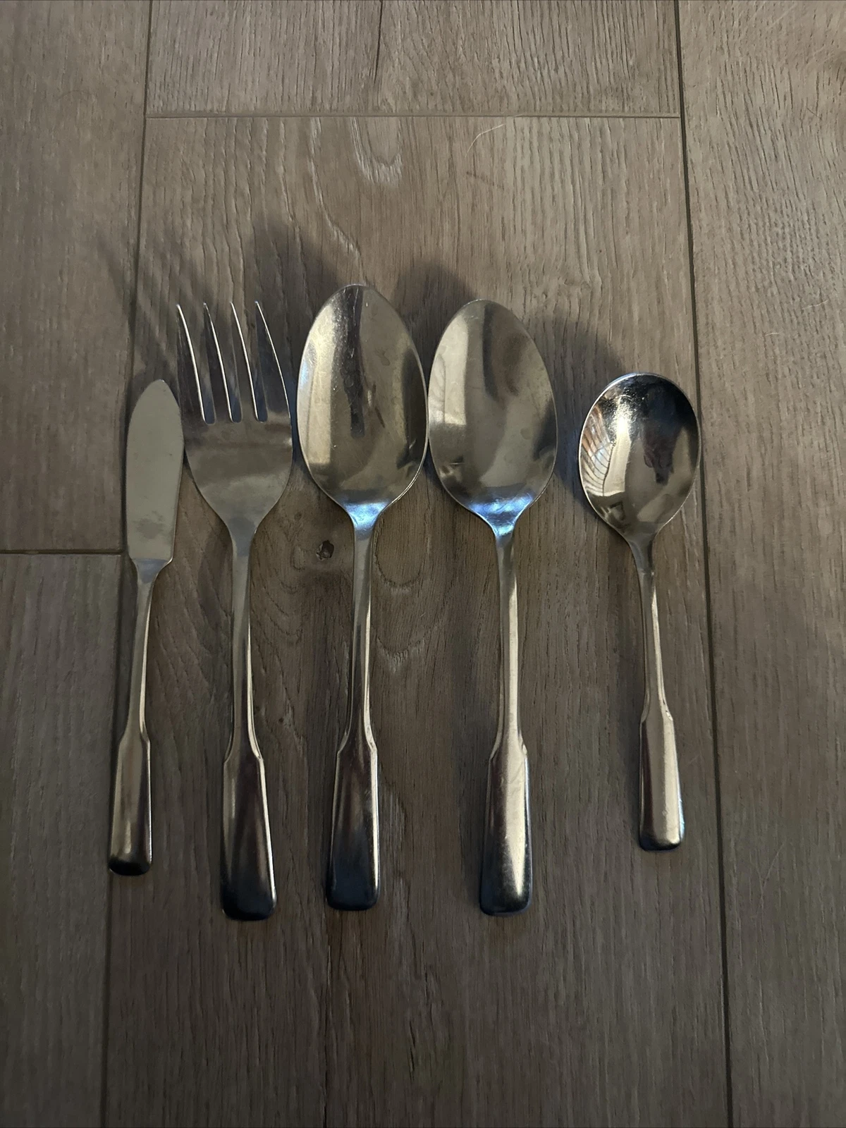 5 PCs Wm A Rogers Oneida FRIENDSHIP Stainless Slotted Serving Spoon Meat Fork
