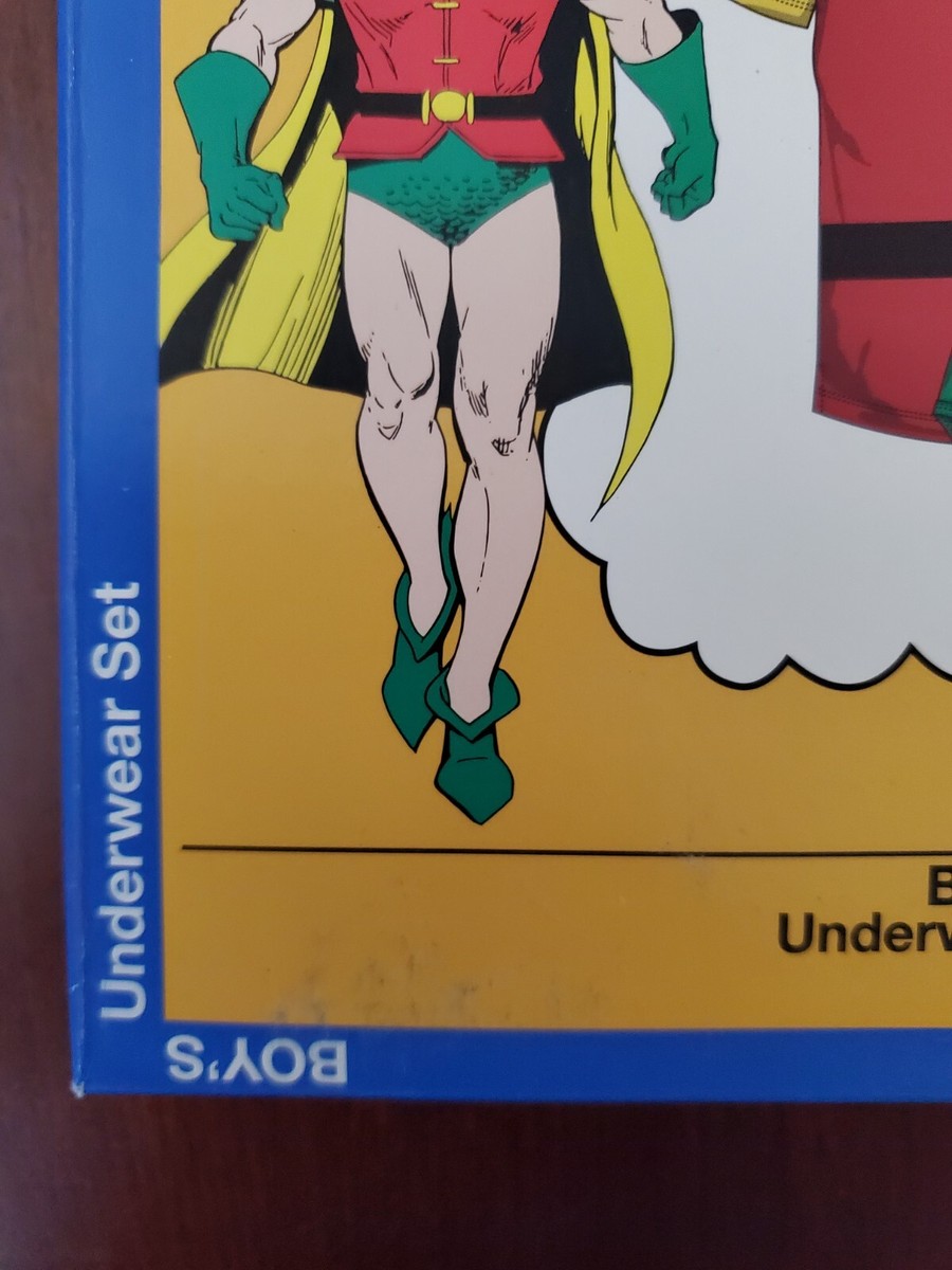 Robin Underoos 2000's BATMAN ROBIN DC SUPERHERO Mens Comic Book Art