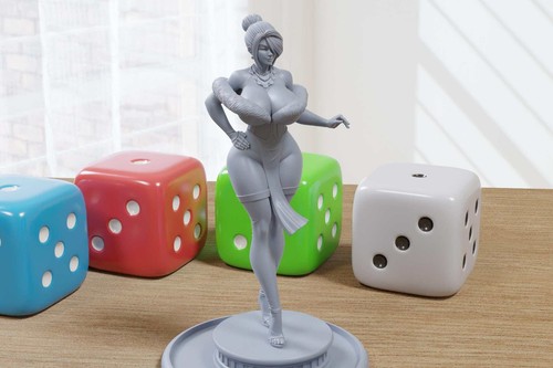 Lulu the Velvet Duchess - Sexy Pin-Up Fan Art - 3D Printed Miniature Figure - 32 - Bild 8 von 11