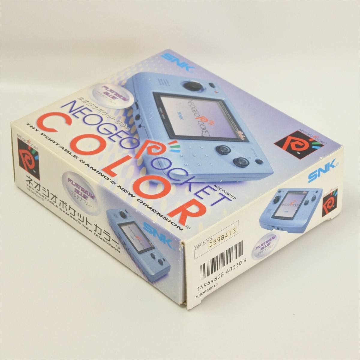 Neo Geo Pocket COLOR Console Platinum Blue Boxed SNK 0898413
