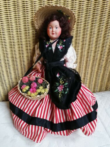 Poupee ancienne/manufacture de poupées Moncette/Old doll/old toy - Afbeelding 1 van 6